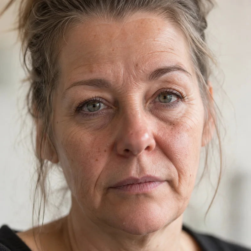 Doffe, vermoeide huid