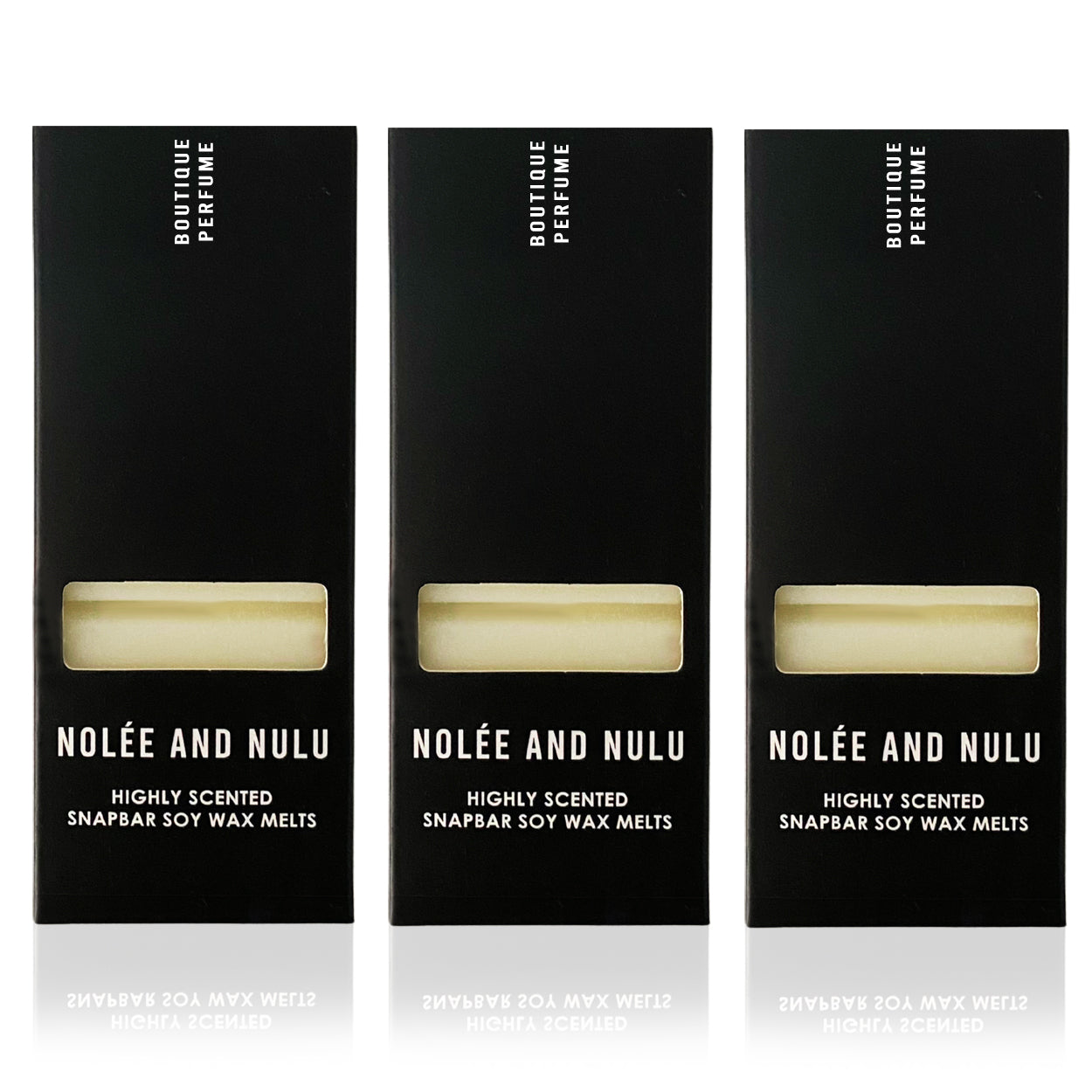 Bundel Wax melts Silky Vanilla, Boutique Perfume en Fresh Extreme 3 x 50 gram