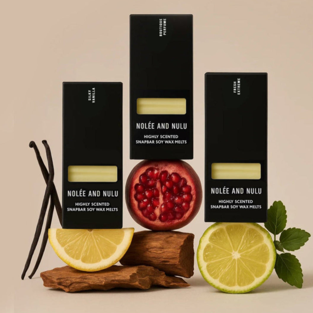 Bundel Wax melts Silky Vanilla, Boutique Perfume en Fresh Extreme 3 x 50 gram