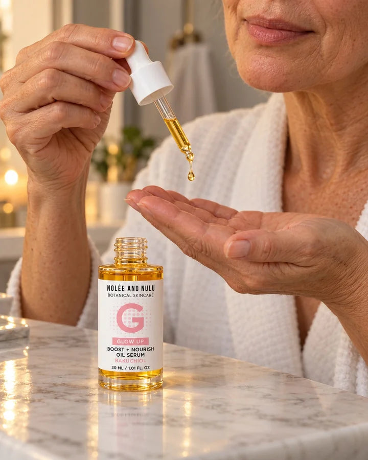 Bakuchiol Oil Serum: Ochtend en avond · stap 4